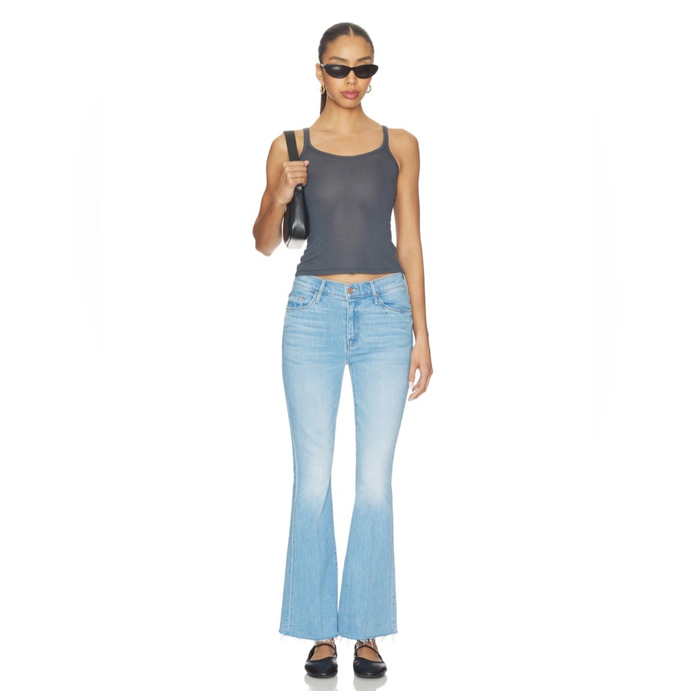 MOTHER The Weekend Fray Jeans in Satisfy Your Cravings (Light Wash)